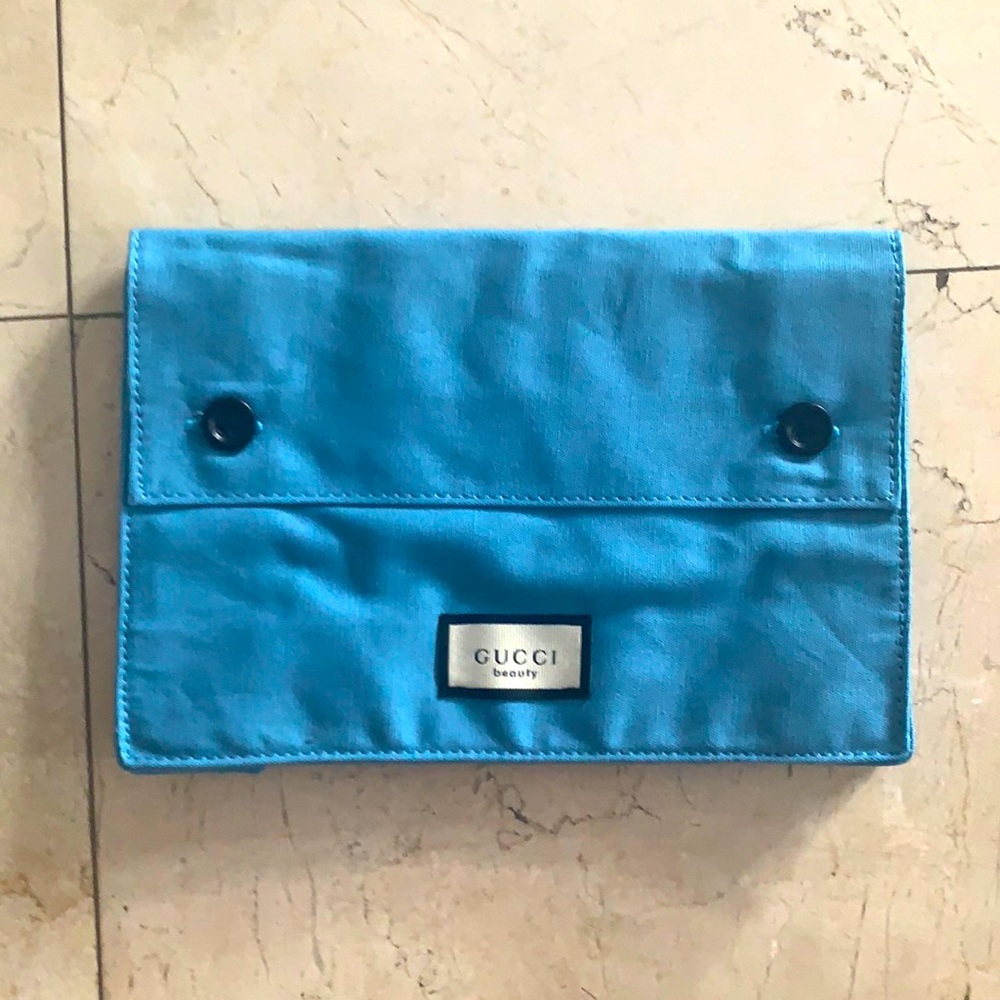 Cosmetic teal bag